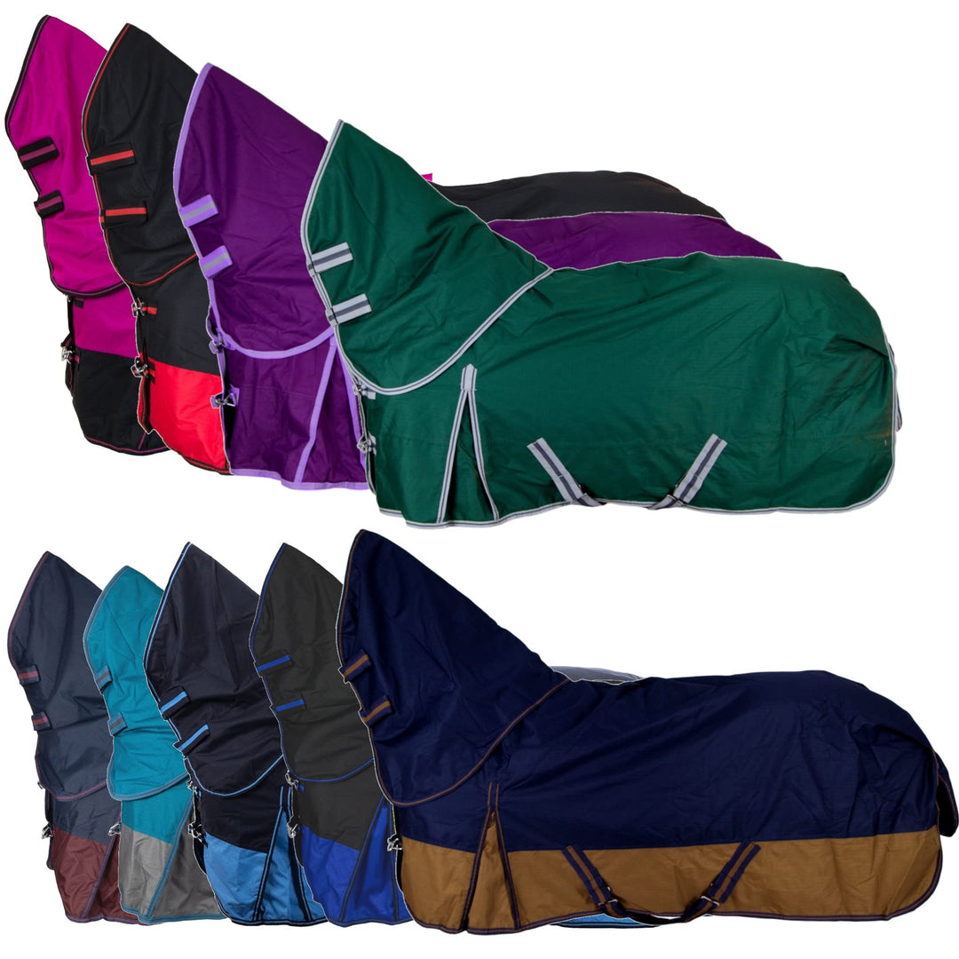 RL24 - Weidedecke Full Neck Basicline 600D Polarfleecefutter | als Regendecke &amp; Übergangsdecke | was