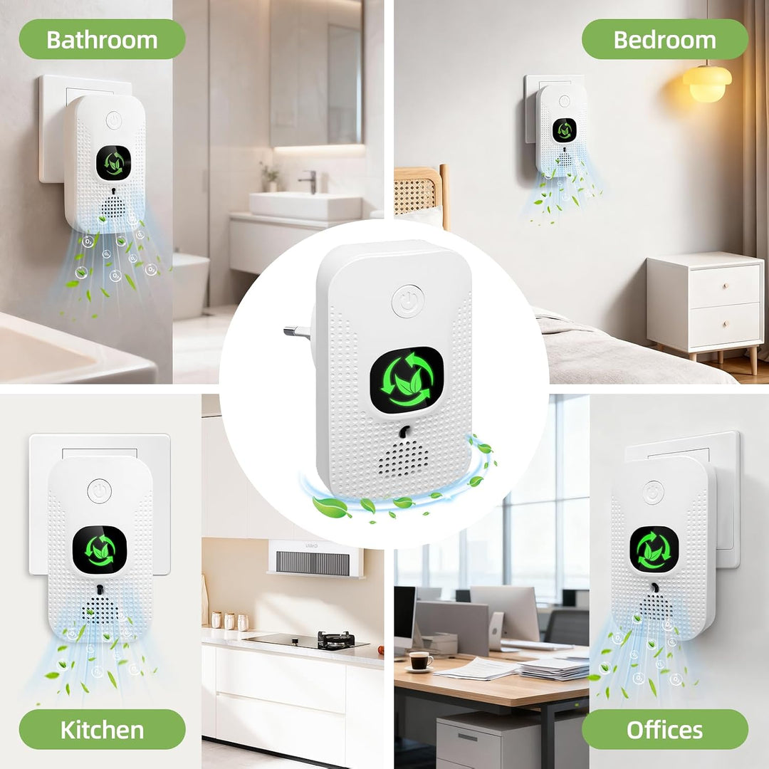 Luftreiniger für Zuhause &amp; Schlafzimmer, Plug-In Mini Ionisator mit Negativen Ionen, Geruchsentferne