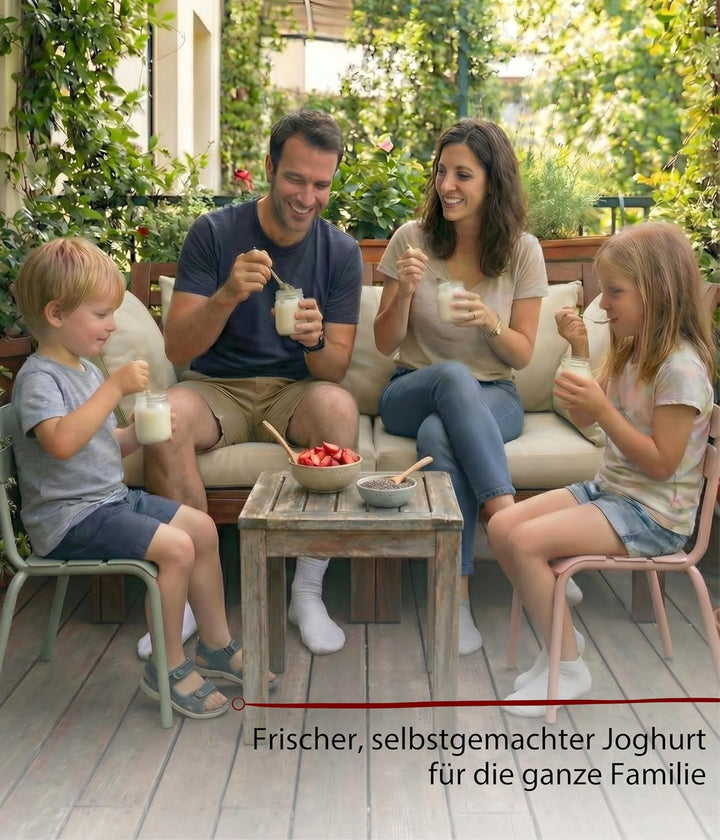 Cloer 9921 Joghurtbereiter für 12 Gläser, je 150 ml Fassungsvermögen, für Joghurt und Fermentkulture