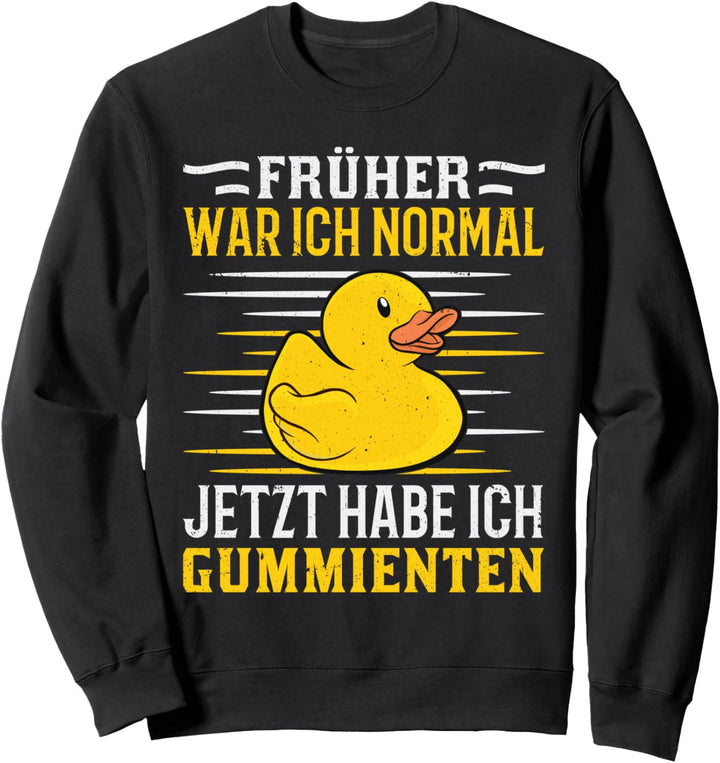 Gelbe Gummiente Ente Quietscheente Badeente Sweatshirt