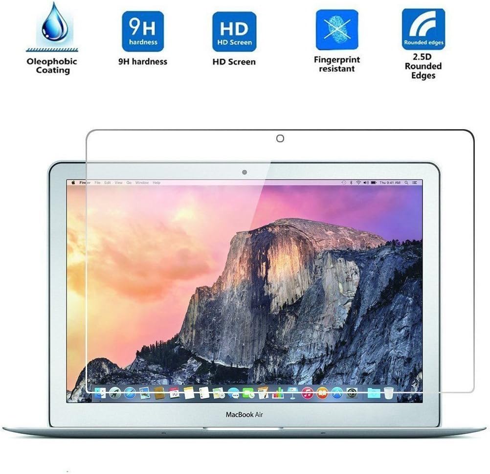 Macbook 12 inch Laptop Screen Protector，Full Coverage Tempered Glass Screen Protector for apple Macb