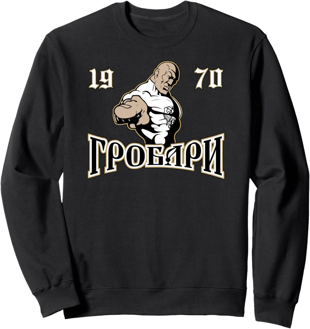 GROBARI JUG Belgrad 1970 Proud Serbia Srbija Flag Sweatshirt