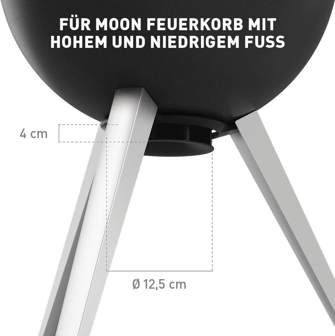 höfats - Moon 45 Airstream - für eine stabile und gleichmässige Flamme auch bei Wind, Dank optimiert