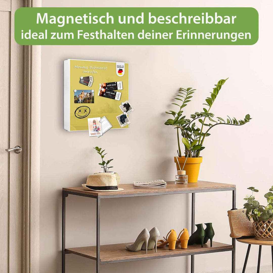 banjado Grosser Schlüsselkasten Metall - Schlüsselbox 30x30cm mit 32 Haken - Schlüsselkasten modern
