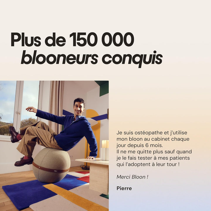 ‎Bloon Paris ORIGINAL Design Sitzball XL Taupe P65_106