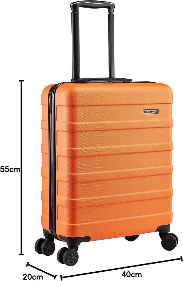 Cabin Max Handgepäck Koffer gross Trolley Handgepäck 55x40x20 Reisekoffer 55 x 40 x 20 cm Orange, 55