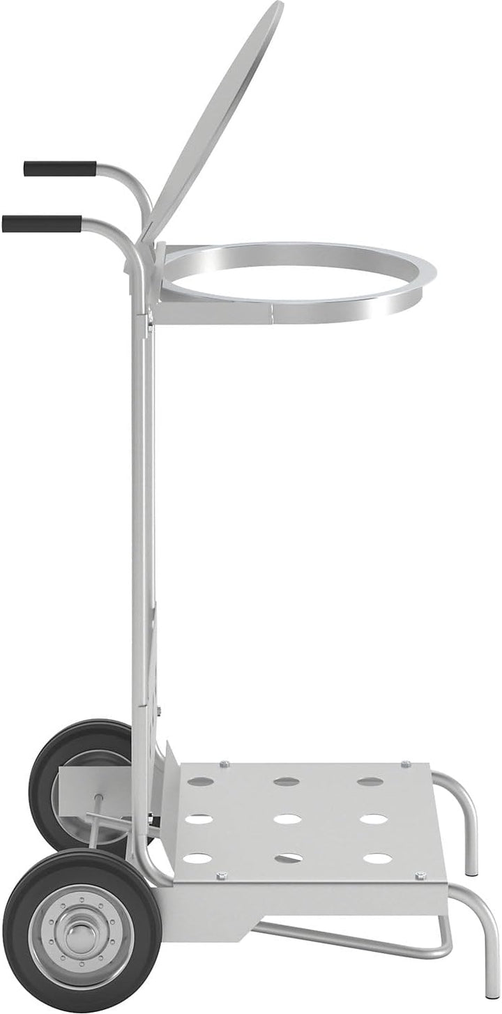 VAR | Pedal-Müllsackständer aus Stahl | mobil | handfreie Bedienung | für Volumen 120 l