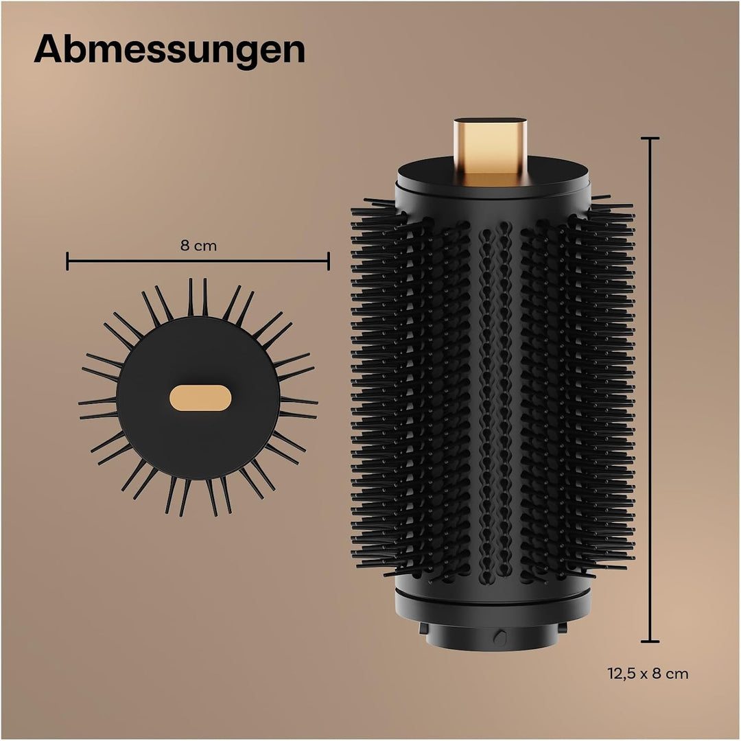 Extra Grosse Runde Volumenbürste Aufsatz für Dyson Airwrap von MMOBIEL – Rundbürste &amp; Föhnbürste für