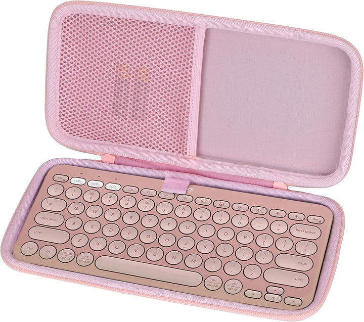 Hart Reise Schutz Hülle Etui Tasche für Logitech Pebble Keys 2 K380s K380 Multi-Device Tastatur (Ros