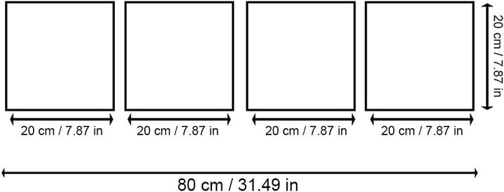 Feeby. Leinwandbild, Bilder, Wand Bild - 4 Teile - Panoramabild, Wandbilder, Kunstdruck 80x20 cm, WE