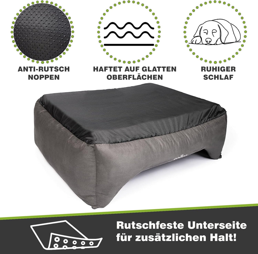 Orthopädisches Hundebett mittelgrosse Hunde【waschbar &amp; rutschfest】Hundekorb L Kunstleder in Wildlede