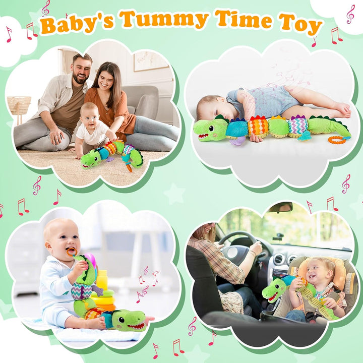 Musikalisches Raupe Spielzeug von für Babys, EnGiTores Raupe Plüschtier Spielzeug mit Knarren Rassel