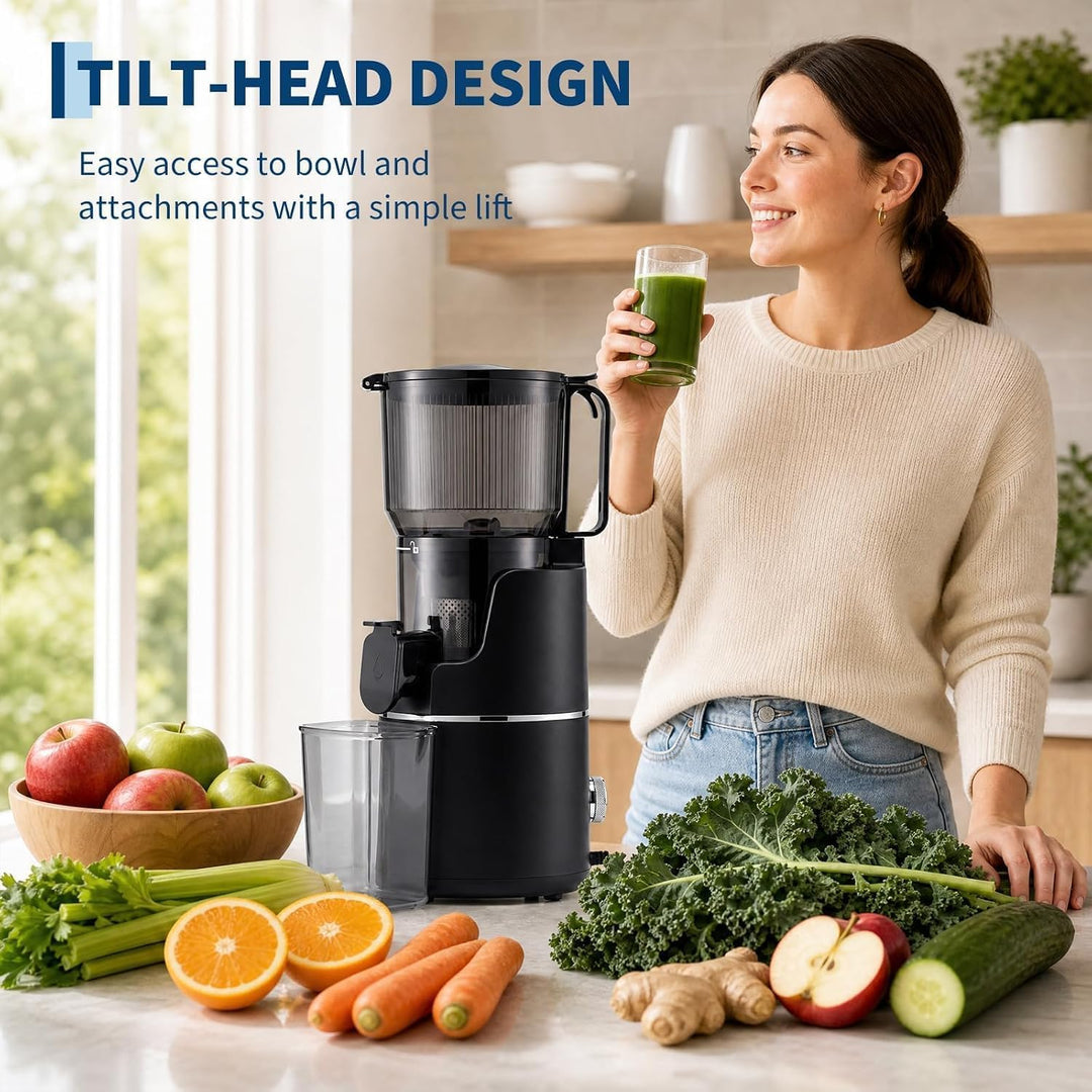 GarveeHome Entsafter Slow Juicer 250W Kaltgepresst Für Die Gesunde Küche