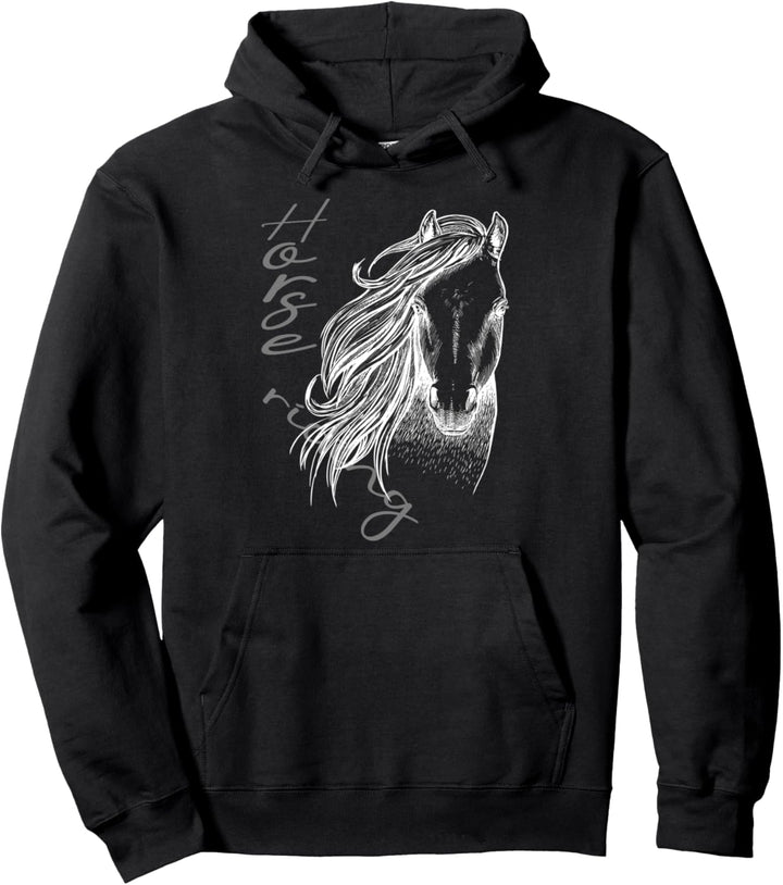 Horse Riding Pferdezubehör Pferdebox Reiter lieben Pferde Pullover Hoodie