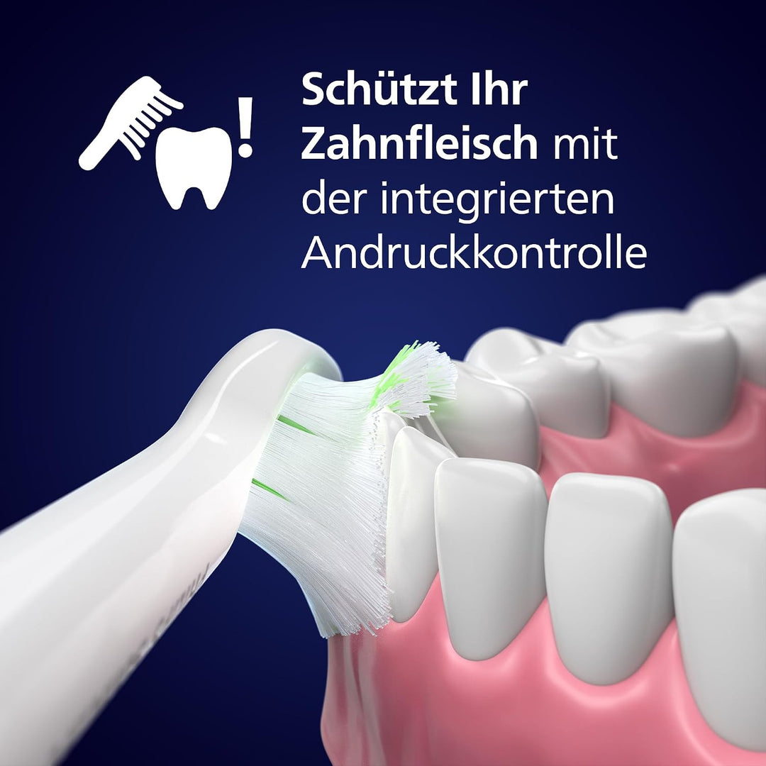 Set aus Philips Sonicare 5500 elektrische Zahnbürste, Schallzahnbürste Weiss, Modell HX7110/02 [Neue