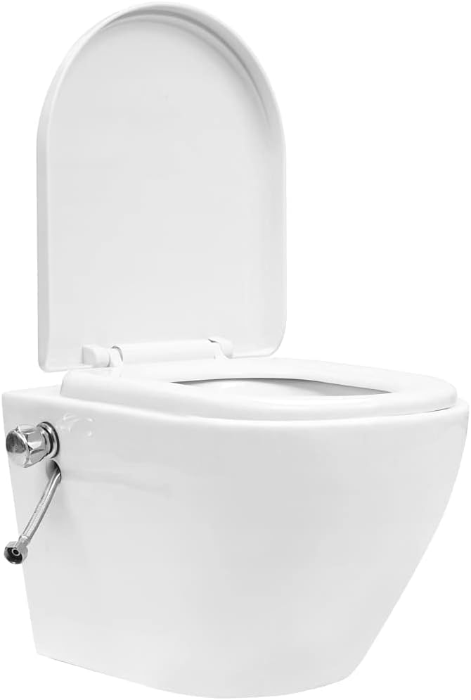 Wand-WC ohne Spülrand mit Einbau-Spülkasten Bidet-Funktion Softclose Spülrandlos Vorwandelement Häng
