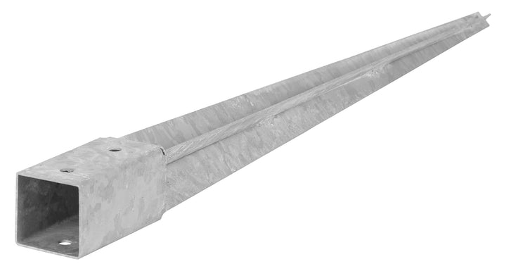 ADGO Einschlagbodenhülse - 4er Set Pfostenträger 50x50 Länge 600 mm - Zaunpfostenträger - Bodenanker