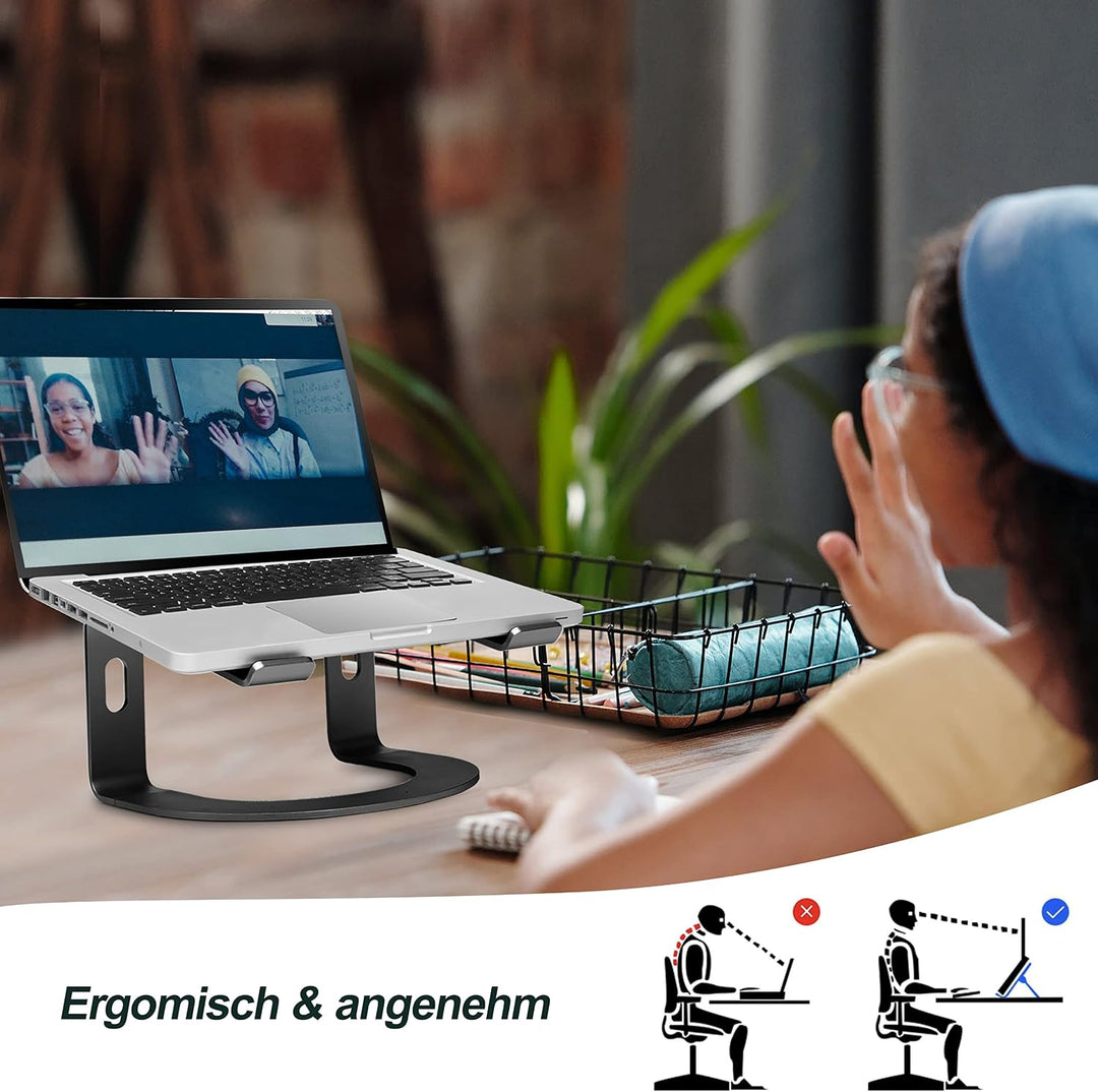 Konsol Laptopständer: Demontierbar mit Belüftung, Tragbarer Notebook Ständer Kompatibel mit Laptop 1