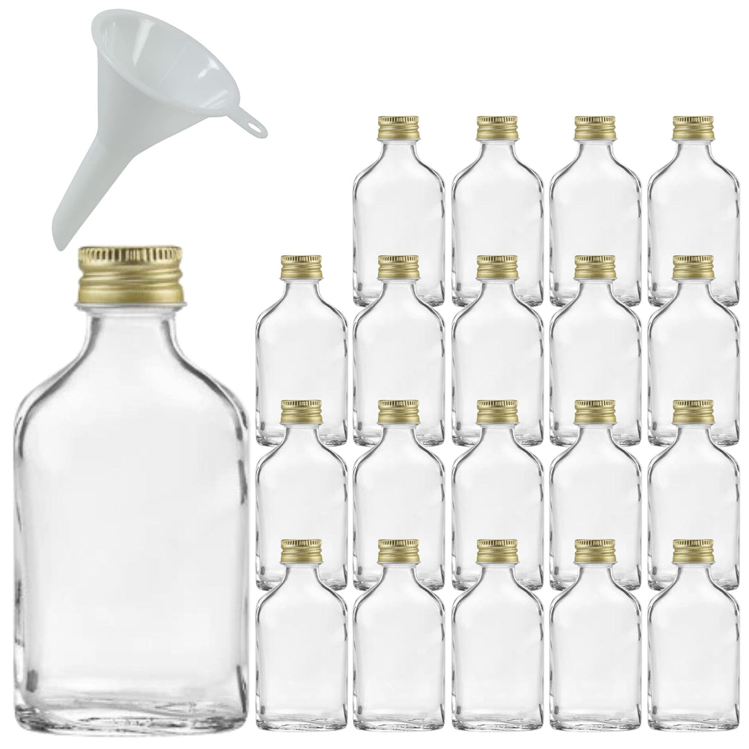 Viva-Haushaltswaren Gabriele Hesse e.K. 20 mini Glasflaschen 20ml mit Schraubverschluss zum Selbstbe