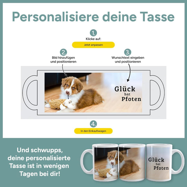Personalisierte Tasse | personalisiert mit Foto oder Text | Tasse mit Bild | Geschenkidee | Fototass