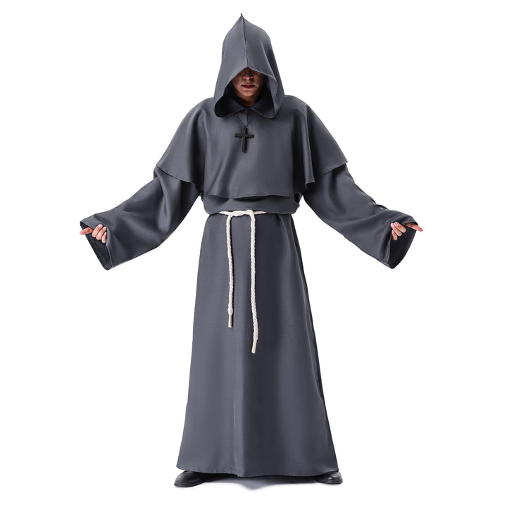 Myir JUN Halloween Kostüm Herren, Faschingskostüm Männer Karneval Kostüm Herren Mittelalterliche Rob