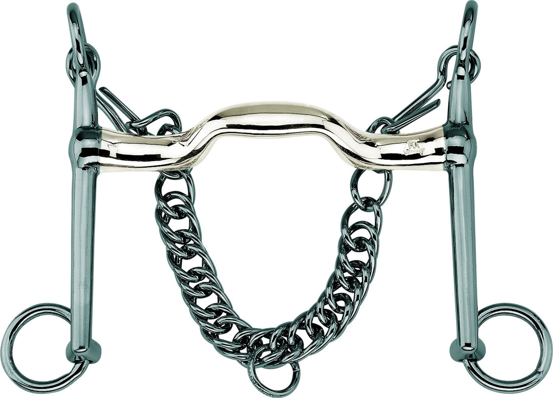 SPRENGER Dressurkandare KK 18 mm (Sensogan) mit Edelstahl Seiten silber 18 mm, silber 18 mm