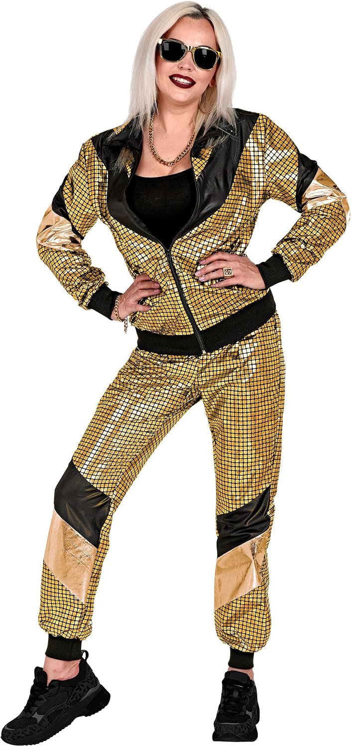 W WIDMANN MILANO Party Fashion - Trainingsanzug Disco Style Gold M, Gold M