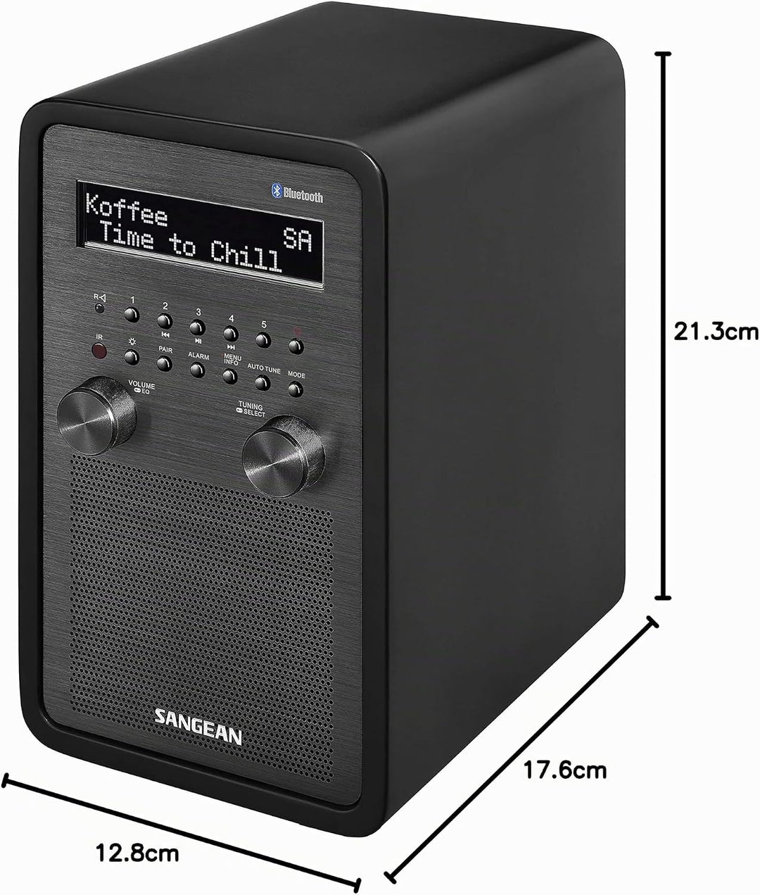 Sangean DDR-60BT Digitalradio (DAB+, UKW-RDS, Bluetooth, AUX-In, Lautsprecheranschluss)