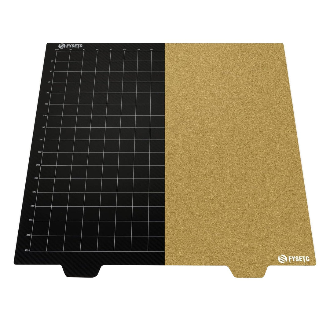 BCZAMD 300x300mm/11.8 in 3D Drucker Plattform 2022 Upgrade JanusBPS-PET Bauplatte Pulver Gold PEI+PE