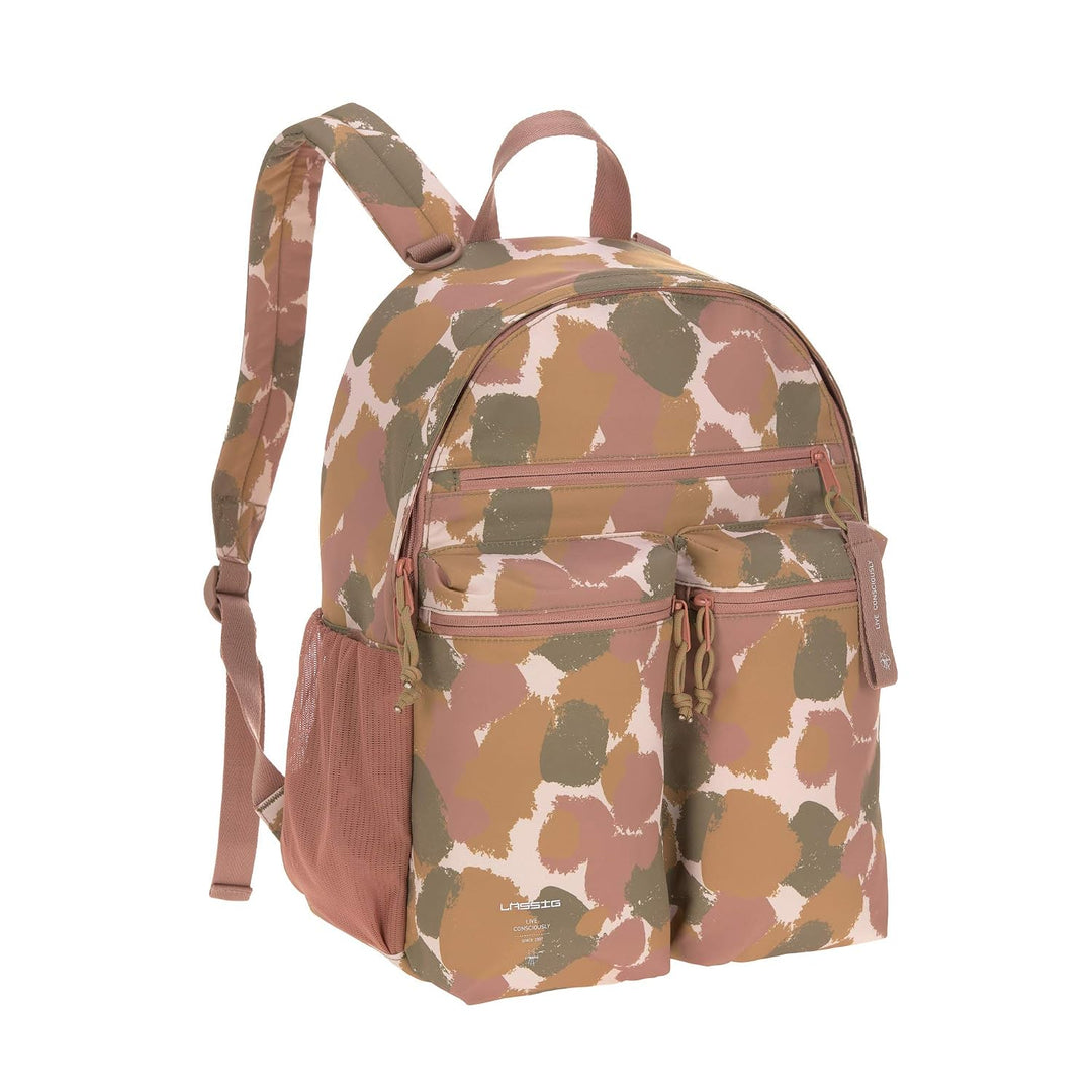 LÄSSIG Baby Wickelrucksack mit Wickelunterlage, Kinderwagenbefestigung/Casual Urban Backpack Tinted