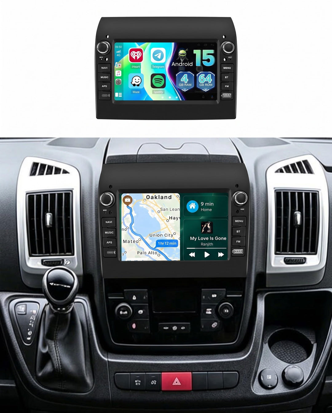 [4G+64G] Inefala Android 15 Autoradio für FIAT Ducato/Citroen Jumper/Peugeot Boxer 2011-2015 mit Wir