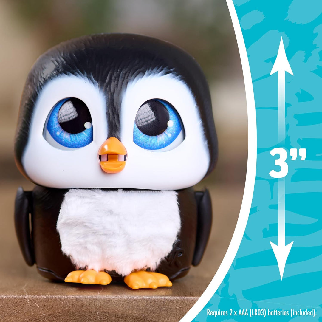 Just Play furReal Handfuls – Shy, der Pinguin, 8,9 cm grosses, interaktives Spielzeug für Jungen, Mä
