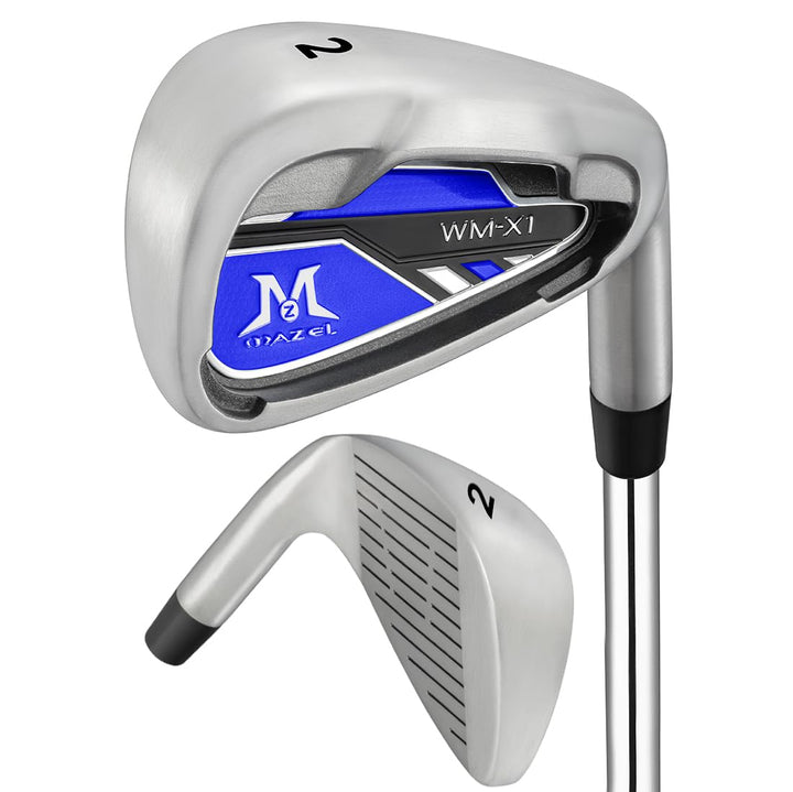 MAZEL Golf Forged Iron Set 9 Pieces, Premium Iron Club 3,4,5,6,7,8,9, P, S for Men Right-Handed, CNC