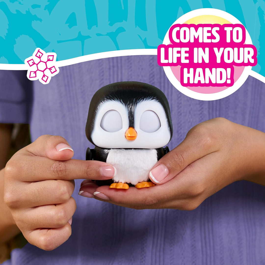 Just Play furReal Handfuls – Shy, der Pinguin, 8,9 cm grosses, interaktives Spielzeug für Jungen, Mä