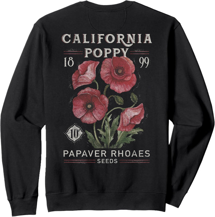 California Poppy Front &amp; Back Sweatshirt