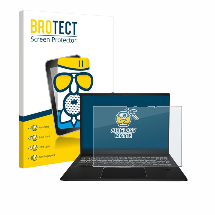 BROTECT Entspiegelungs Schutzglas für MSI Summit A16 AI+ Schutzfolie Panzer Folie Glas Matt [Extrem