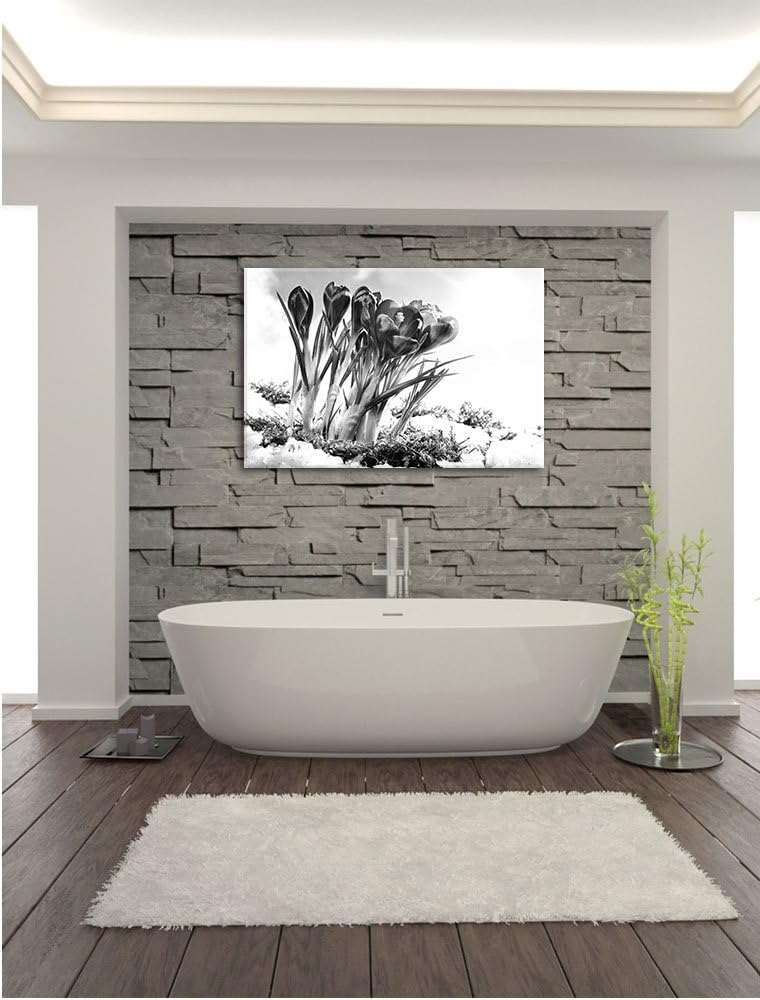 Pixxprint Frühling florwer Hintergrund als Leinwandbild | Grösse: 100x70 cm | Wandbild | Kunstdruck