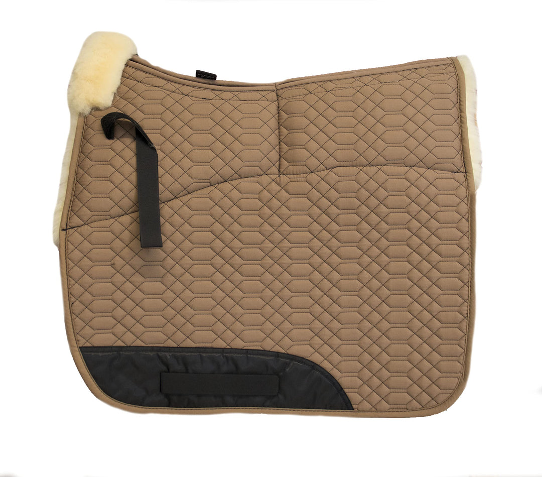 Engel Reitsport Lammfell Aufpolster Korrektur Schabracke Half Lined SCHABRA1AP-D-CAM-MED Stoff Camel