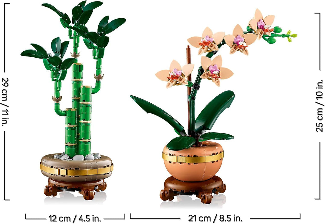 Lego Bambus &amp; Mini Orchidee (10343, 10344), Lego Blumen Neuheiten Kombi – Zwei Lego Icons Blumen als