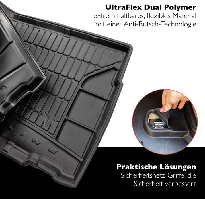 FROGUM ProLine 3D Gummimatte Exklusive Auto Kofferraummatte Kofferraumwanne für Opel Antara 2006-201