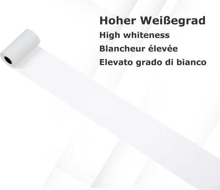 HeiPOS 5x Thermorollen 80mm x 80m x 12mm (Ø 80mm) - Kassenrollen für Epson TM-T88, Star, Citizen, Me