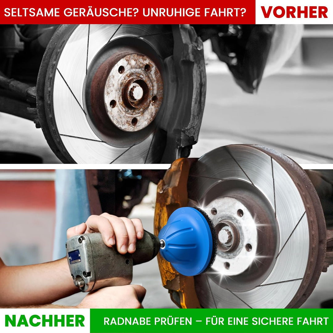 FACELIFT Radnabenschleifer Ø150mm – inkl. Schleifpad, Adapter &amp; Tasche – für saubere Radaufnahme &amp; f