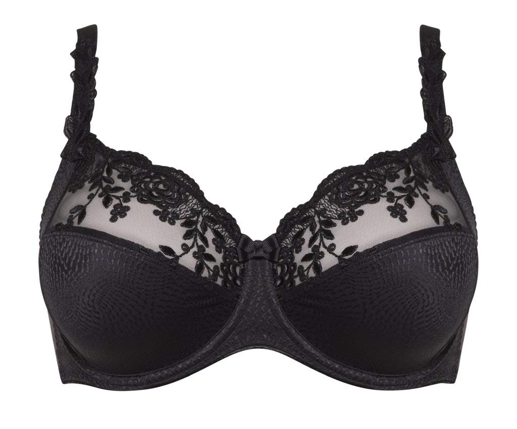 ulla Lingerie féminine BH Ella Cup B-G mit Bügel 3623 Schwarz 75E, Schwarz 75E