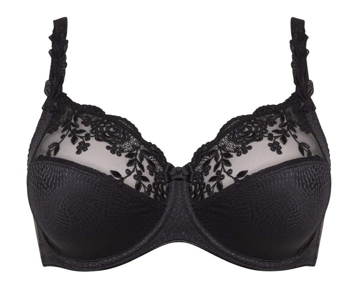 ulla Lingerie féminine BH Ella Cup B-G mit Bügel 3623 Schwarz 75E, Schwarz 75E