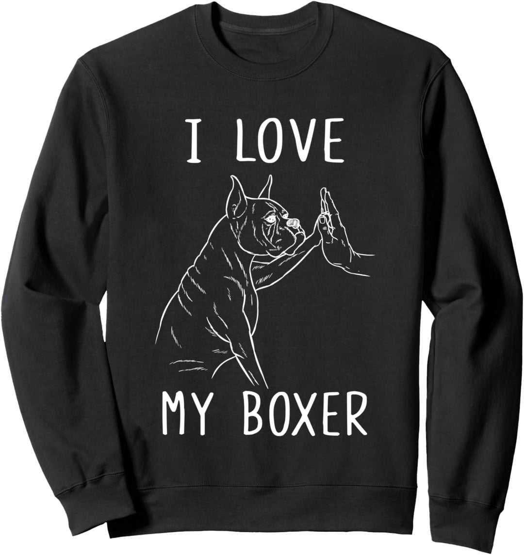 Boxer Mom Boxer Dad Boxer Hund I Love My Boxer Sweatshirt