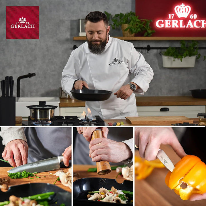 Gerlach Modern Besteck-Set Für 6 Personen Spülmaschinenfest Essbesteck Aus Edelstahl Elegantes Beste