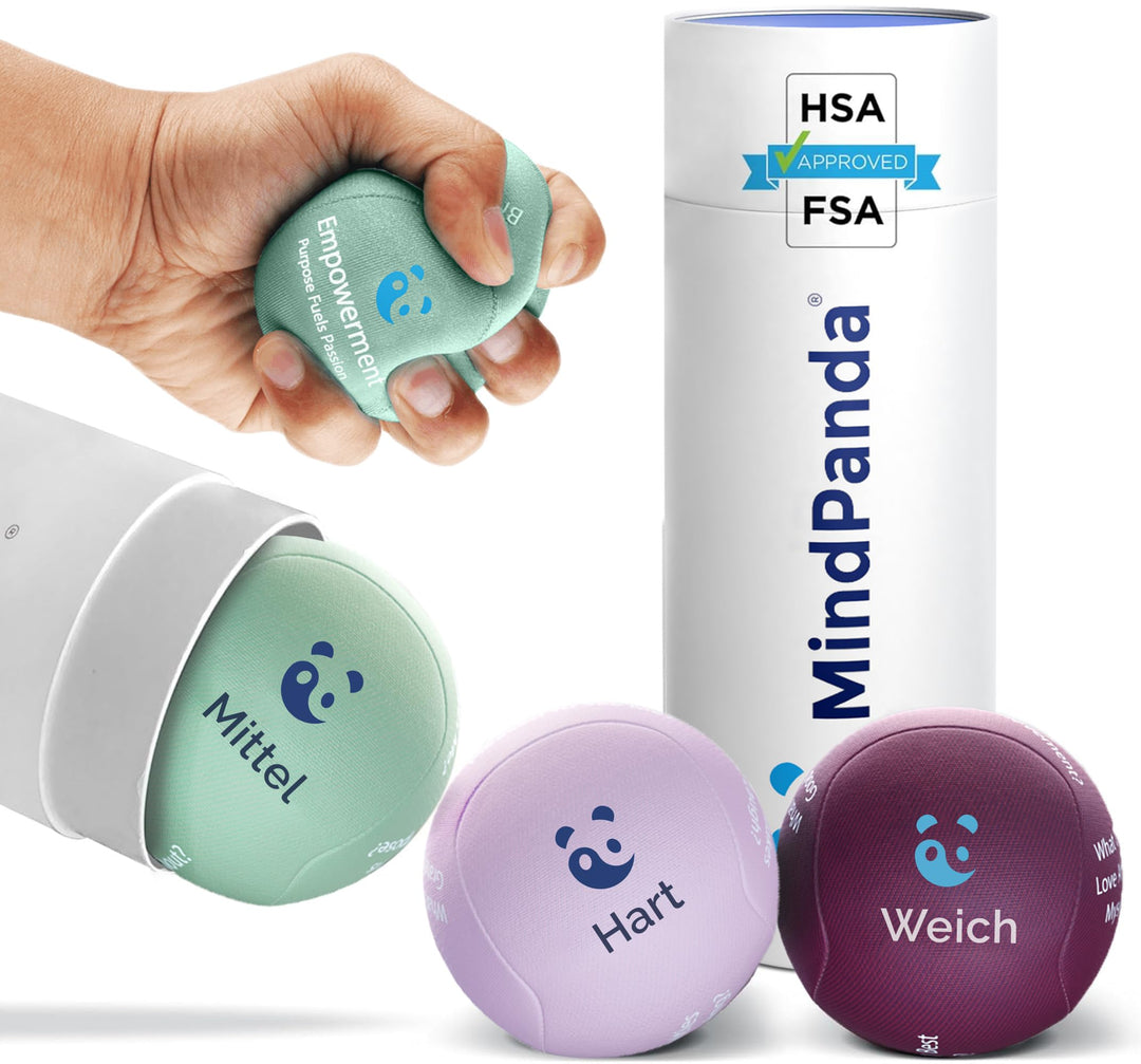 MindPanda Geist &amp; Körper Gel-Stressball für Erwachsene – Handtherapie Anti Stress Bälle Quetschbälle