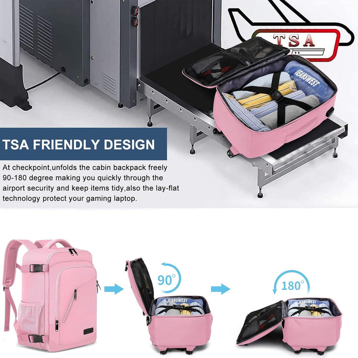 Handgepäck Rucksack 40x20x25 für Ryanair Klein Reiserucksack für Damen Handgepäck Flugzeug Rucksack