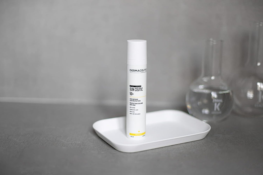 Dermaceutic Sun Ceutic 50+ - Protección solar antienvejecimiento con filtro UV, ácido hialurónico, A