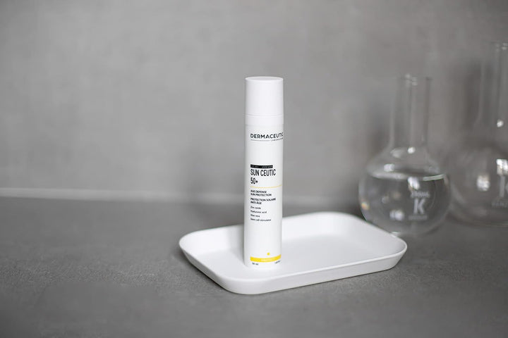 Dermaceutic Sun Ceutic 50+ - Protección solar antienvejecimiento con filtro UV, ácido hialurónico, A